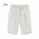 thumbnail image 3 of Qarigey Pantalones cortos Cintura elástica Pantalones cortos sueltos Pantalones Cintura elástica Sueltos Trajes de verano para mujer Prendas para la parte inferior del cuerpo Blanco 3XL Qarigey AP002089-05, 3 of 5