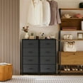 thumbnail image 3 of GVN Dresser, Chest of Drawers,4 Drawers Dresser, Chest of Drawers with Metal Frame and Wood Top, Gray, 3 of 7