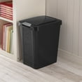 Sterilite 10439004 7.5 Gallon TouchTop Wastebasket with Titanium Latch