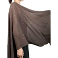thumbnail image 6 of Wedding Shawls and Wraps for Women Formal Dress, Rhinestones Pearl Sparkling Stole, Bride Bridesmaid Pashmina Scarf, 6 of 8
