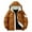 Brown Jacket for Men, variant on Mrmaere Men's Hooded Puffer Jacket Full-Zip Contrast Lining Quilted Warm Stylish Outerwear for Daily & Cold-Weather Beige L