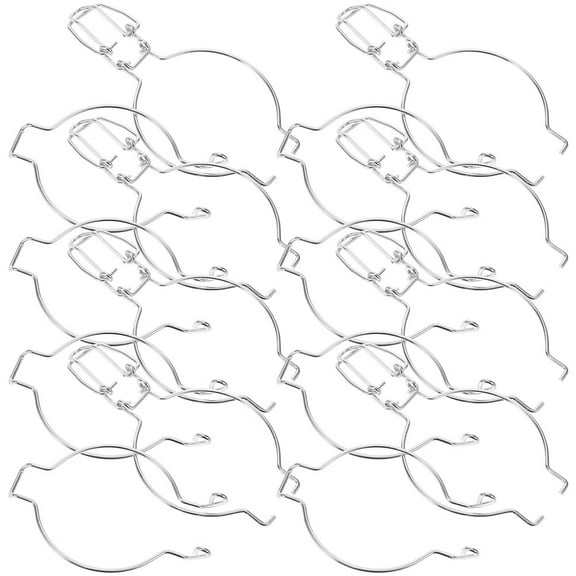 15pcs Stainless Steel Jar Wire Hangers with Handles for Pint Jars, Replacement Clips for Glass Canister Sealing and Canning