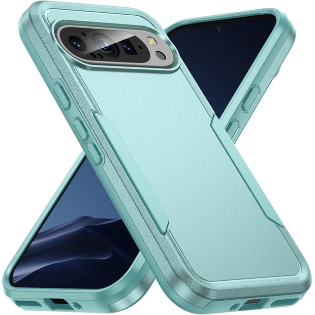 KOMI Red, 9Pro, Case for Google Pixel 9/ 9Pro/ 9ProXL, Heavy Duty Dual-Layer Protection, PC Shockproof Phone Case with Matte Design Anti -Fall