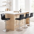 thumbnail image 2 of Gymax Bar Stools Set of 4 Adjustable Swivel Barstools w/Back & Footrest for Kitchen, 2 of 10