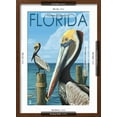 thumbnail image 5 of Art.com Brown Pelicans - Florida, c.2008 Art Print by Lantern Press, Brown Frame Wall Art, 17" x 23", 5 of 5