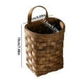 thumbnail image 2 of Woven Wicker Wall Storage for Kitchen Organizing Portable Hanging Fruit Vegetable Holder Farmhouse Garden, 2 of 3