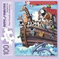 thumbnail image 3 of Bits and Pieces - 100 Piece Large Piece Family Jigsaw Puzzle for Adults & Kids - 15" x 19" - Noah's Ark - 100 pc Biblical Animal Boat Zoo Jigsaw by Barbara Gibson, 3 of 5