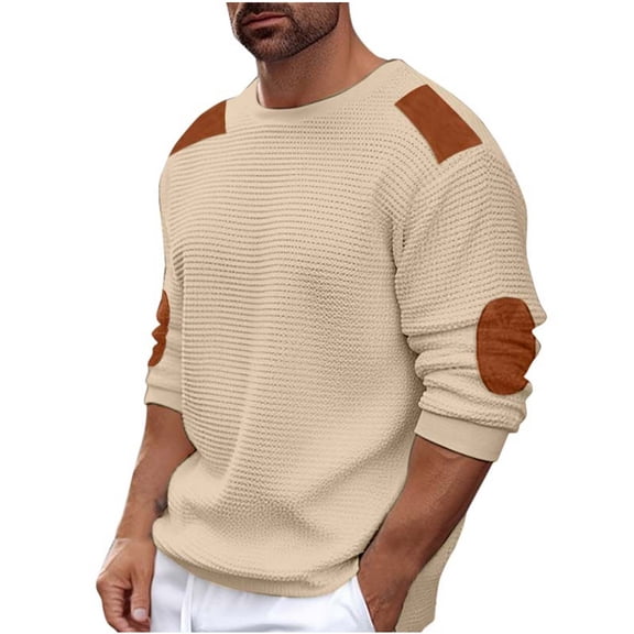SRZYMJ Mens Quarter-Zip Sweatshirt Men's Fashion Raglan Sleeve Pullover Sweater Winter Autumn Comfortable Threaded Neckline Long Sleeve Top Casual