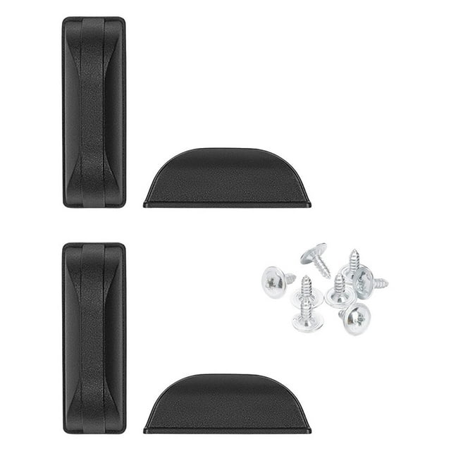 Almohadillas para pies de maleta perfke 4 piezas resistentes negras livianas de repuesto Estilo C