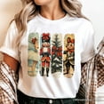 thumbnail image 2 of Ballet and Nutcracker Christmas T‑Shirt, Coquette Bow and Mouse Vintage Holiday Tee, 2 of 8