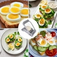 thumbnail image 5 of Cortador de huevos codoule para huevos duros de acero inoxidable, 5 of 5