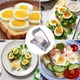 thumbnail image 5 of Cortador de huevos codoule para huevos duros de acero inoxidable, 5 of 5