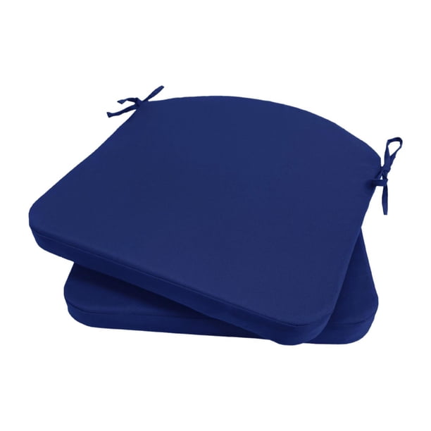 Cojín para silla de banco, cojín de suelo con lazos, sencillo, cómodo, antideslizante, tatami Azul