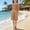 Coffee, variant on Girls Two Piece Outfits Summer Comfy Travel Beach Vacation Set Cotton Linen Tank Top and Bermuda Shorts with Pockets 3-14 Years