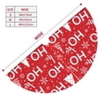 thumbnail image 3 of Rateoe Christmas Hohoho Print Christmas Tree Skirt 30" for Xmas Holiday New Year Party Circle Tree Mat Ornaments Decoration, 3 of 7