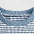 thumbnail image 4 of CAICJ98 Toddler Baby Boy Golf/Baseball Outfit Short Sleeve Embroidered T Shirts + Stripe Shorts Set Infant Summer Clothes (Blue,6-12 Months), 4 of 7