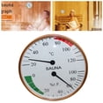 thumbnail image 1 of Sauna Thermometer Hygrometer Wall Mounted Metal Design for Accurate Readings, 1 of 10