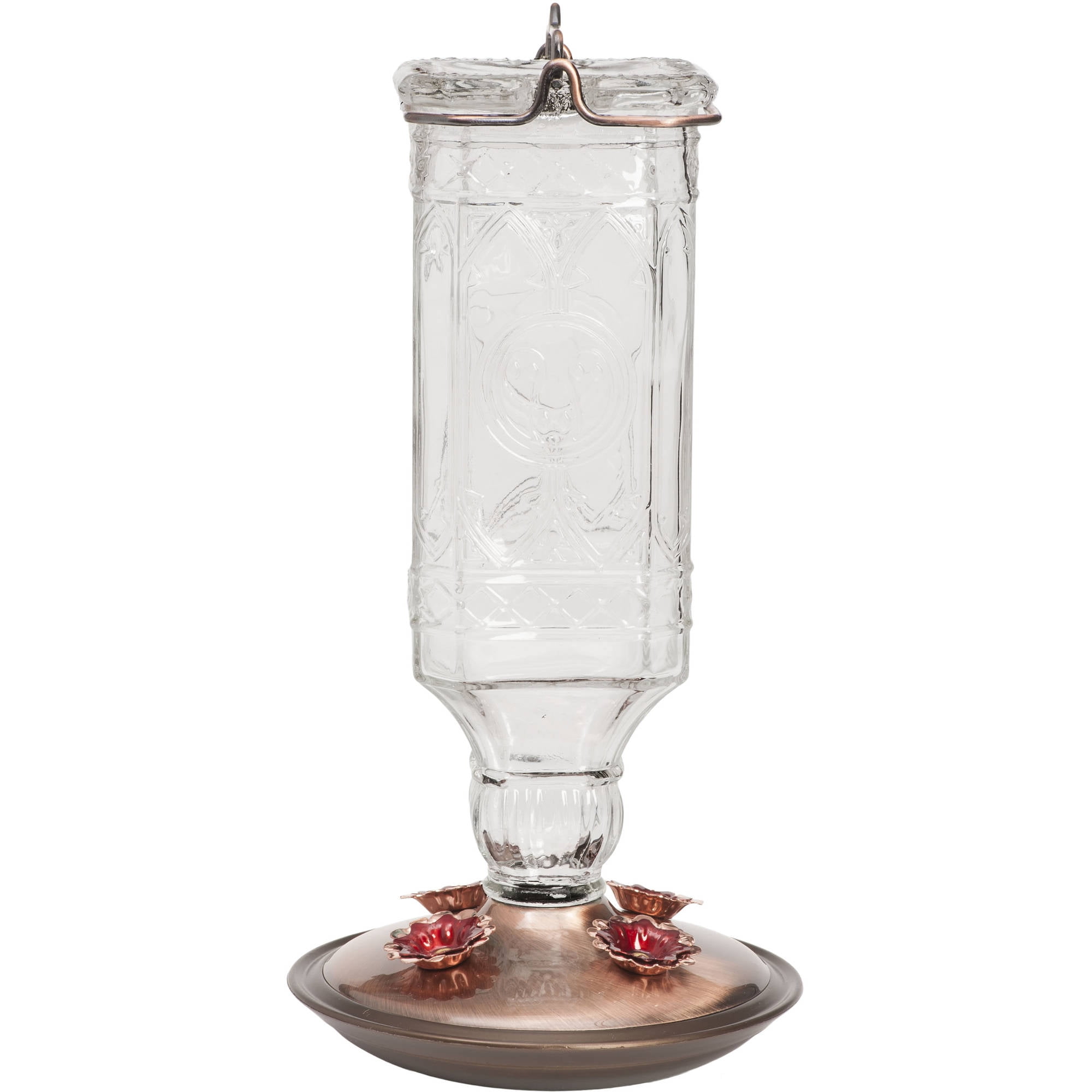 Perky Pet Clear Antique Bottle HummingBirdfeeder by Woodstream Corp