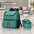 Green Pet Travel Bag Double-Layer Carrier with Collapsible Silicone ...
