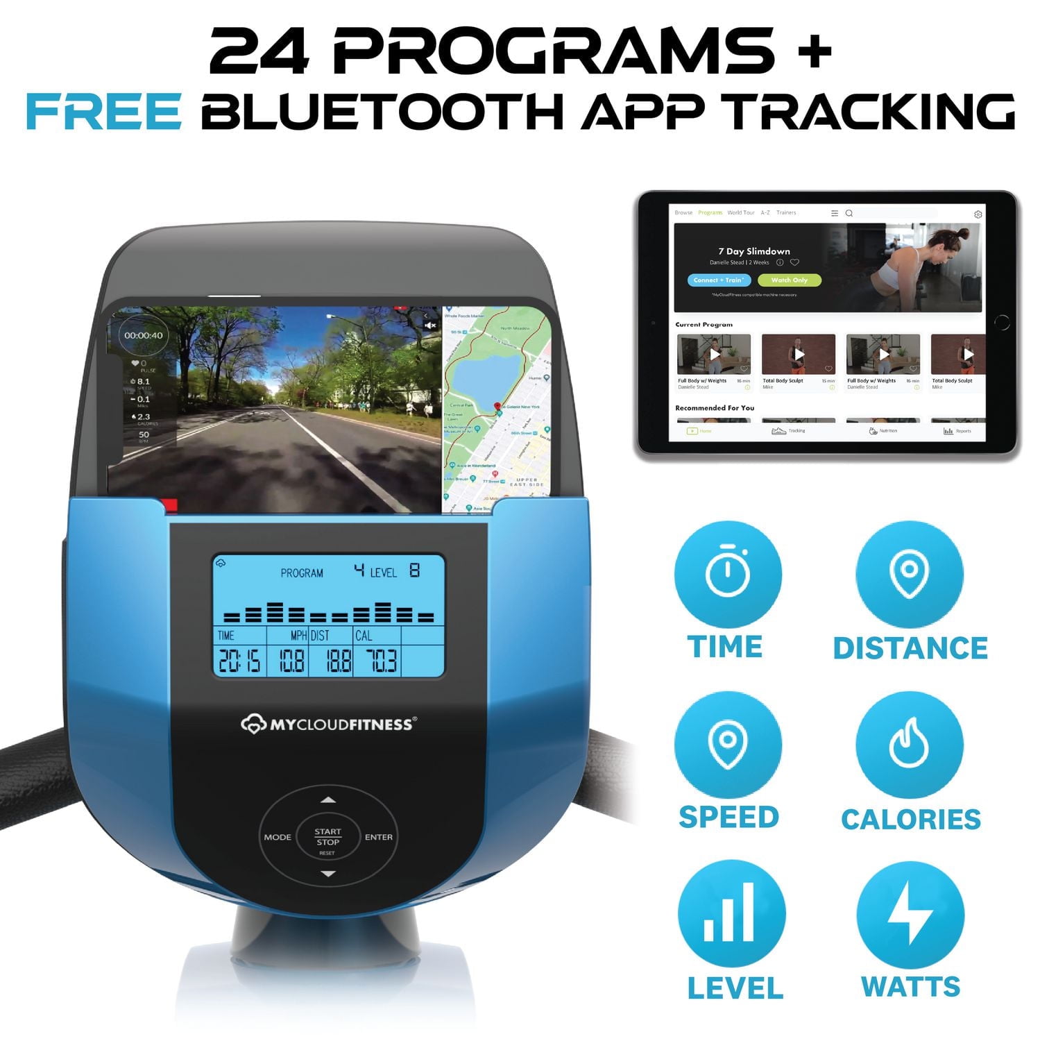 Exerpeutic Easy "Step Thru" Magnetic Recumbent Exercise Bike with Extended 310lbs Weight Cap, Easy Slide Adjustable Seat, Large LDC Monitor and Bluetooth Smart MyCloudFitness App [4121]