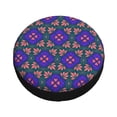 thumbnail image 3 of XMXY Traditional Aboriginal Floral Swirl Art Spare Tire Cover, Universal Waterproof Cover for Jeep RV Tire Wheel Protection, 14 inch, 3 of 7