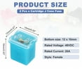 thumbnail image 2 of 2 Pcs Cartridge Fuse, 48VDC 20A Low Profile Terminal Automotive Assortment J Case Fuse for Car, Truck, RV, Boats, 2 of 6