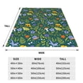 thumbnail image 3 of Vsdgher Forest Flora And Fauna Ultra-Soft Micro flannel Blanket Throw Blankets for Couch Sofa, Bed (4 sizes)-80"x60", 3 of 7