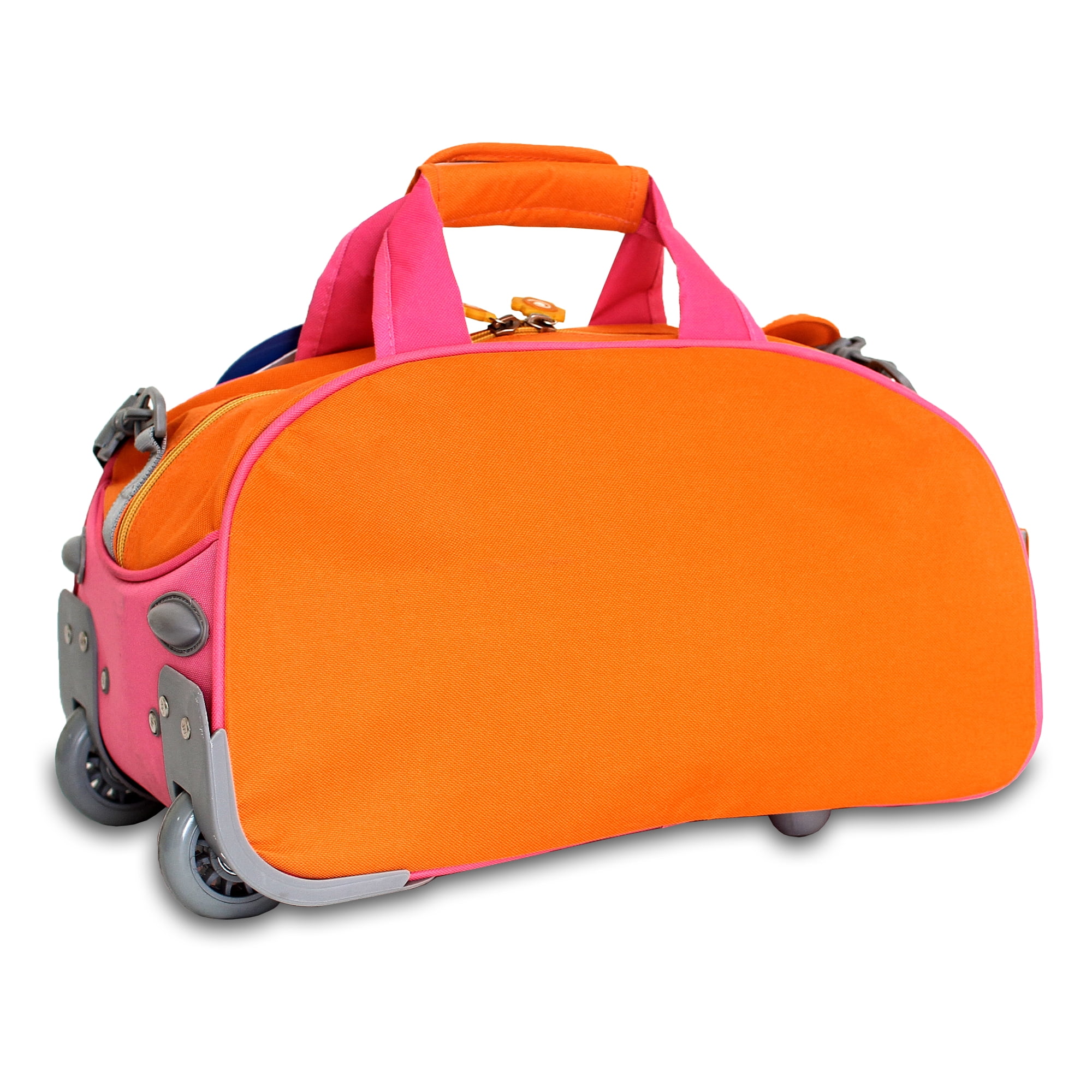 J World Boys and Girls Kids travel Duffle Bag with Wheels Carry-on Luggage, Paris