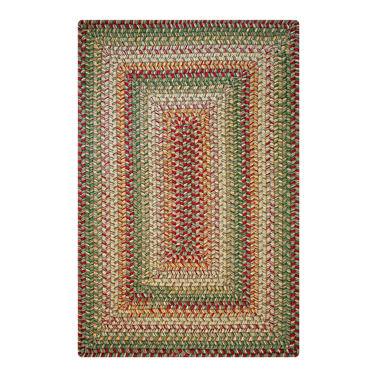 Homespice Dcor Heartland Wool Braided Rug 6 x 9' Rectangular