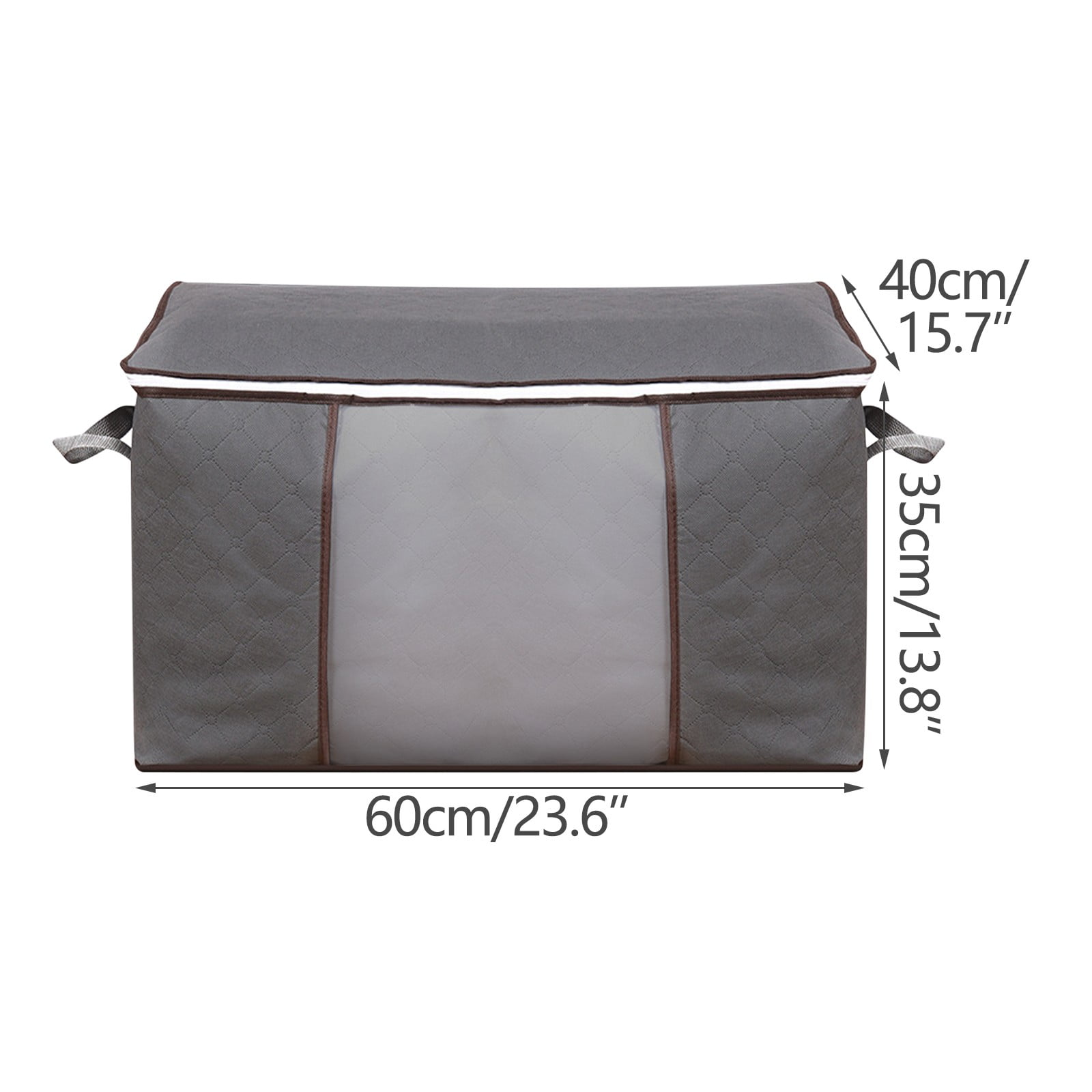 WQQZJJ Large Storage Bags, Clothes Storage Bins Foldable Closet Organizer Storage Containers With Handles Thick Fabric For Clothing, Blanket, Comforters, Bed Clearance!