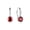 01-Garnet, variant on FANCIME Women's 925 Sterling Silver October Birthstone Opal 6.5mm Hoop Dangle Earrings with Leverback Clasp