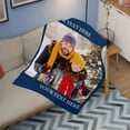 thumbnail image 4 of Custom Photo Collage Blanket for Family, Customized Bed Blanket with 10 Pictures & Text for Best Friends Kids Personalized Your Own Photos on Throw Blanket for Birthday Memorial Gifts, 4 of 6