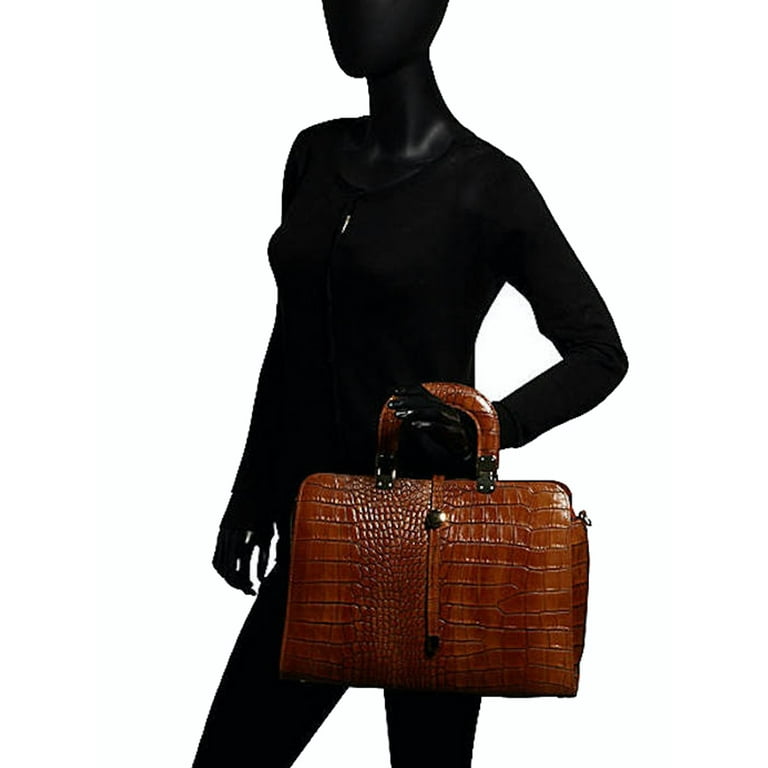 2023 Seetoo Bay Crocodile Leather Backpack Italian Calfskin Business Casual  Bag Shoulder Strap Change Color 40*33.5*16cm