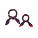 thumbnail image 1 of INSPIRAR CHIC 2Pcs 19.6"x19.6" Bufandas de Satén Cuadradas para Mujeres, Pañuelo para la Cabeza, Envoltura para el Cabello, Bufanda de Cuello Roja Azul y Azul Oscuro 50*50cm, 1 of 5