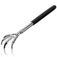 thumbnail image 2 of Portable Claw Telescopic Stainless Back Scratcher Extendable Massage with Rubber Handle, 2 of 9