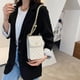 thumbnail image 5 of Bolso bandolera blanco simple Bolso de hombro para niña Mini cadena para teléfono móvil a la moda, 5 of 5