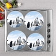 thumbnail image 2 of Bahomeck Gas Stove Burner Cover Set Of 4,Penguins On The Ice In The Style Of Pixar Metal Electric Stove Burner Covers,Protecting Gas Stoves,Kitchen Decor，8 Inch And 10 Inch, 2 of 2