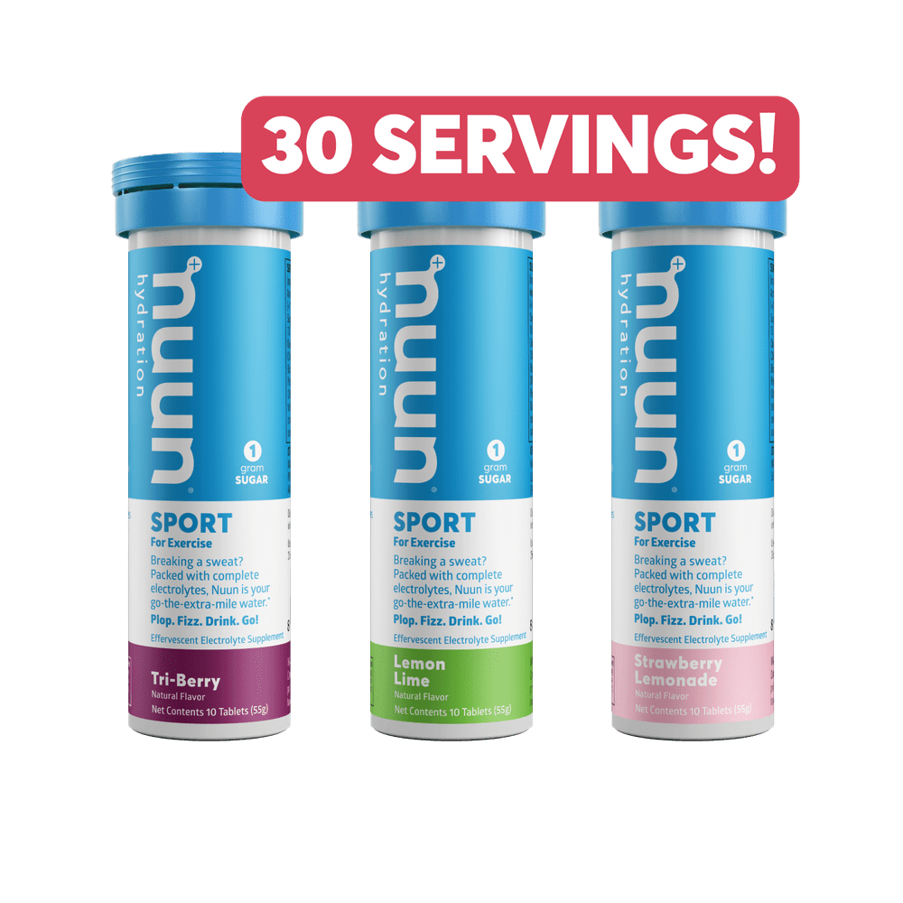 Nuun Sport 3Pack Assorted Flavor Electrolyte Drink & Hydration
