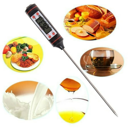 

SPRING PARK 2Pcs/Set Meat Thermometer Instant Read Digital Cooking Thermometer Electronic Food Thermometer with Super Long Probe for Kitchen Milk Candy BBQ and Grill