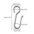 thumbnail image 5 of YIEMEEN 30Pcs Drapery Hook Pin Curtain Wire Hook Curtain Track Hook for Ceiling Curtain, 5 of 6