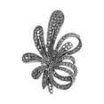thumbnail image 4 of Tnobhg Flower Brooch Pin Bling Rhinestone Lapel Pin Anti-rust Alloy Brooch for Women Parties Gatherings Jewelries, 4 of 7