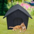 thumbnail image 4 of Portable Stray Cats Shelter Waterproof Small Dogs Kennel Puppy Kitten Pet Supplies Tent Furniture Cave Bed Outdoor Feral Cats Warm House 40cmx35cmx40cm, 4 of 9