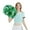 green silver*2pcs, variant on 2 Pack Pom Poms Cheerleading, Cheerleading Pom Poms for Girls with Baton Handle, Cheer Pompoms for Sports Team Spirit Cheering, Pompoms Cheerleader, Multicolor, 105g*2pcs