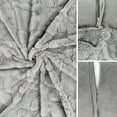 thumbnail image 4 of Yisiziyo Plush Body Pillow Pillowcase, 54 * 20 Soft Long Pillow for Bed, Three-Dimensional Jacquard Design, Suitable for Living Room Sofa, Bedroom Bed Decorative Pillowcase, 1 Pc (Light Gray), 4 of 5