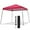 Red, variant on Canopy Tent, 10X10 FT Pop Up Canopy Outdoor Instant Tent Slant Legs with Carrying Bag, Portable Gazebo Shelter for Patio Deck Garden and Beach - 8X8 FT Canopy Cover (Red)
