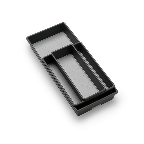Madesmart Rangement Multi-Usage, Ensemble de 3, Granit, PremiumGranite