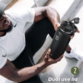 thumbnail image 7 of GEDUX 64 oz Insulated Stainless Steel Water Bottle, Half Gallon Water Bottle with 2-in-1 Chug & Straw Lid and Handle, Leak Proof Wide Mouth Vacuum Tumbler for Gym Travel, 7 of 7