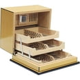 thumbnail image 5 of Prestige Import Group Elevate Lacquer Humidor w/ Articulating Multi-Tier Tray System - Capacity: Holds up to 150 Cigars - Pear Wood Finish, 5 of 8