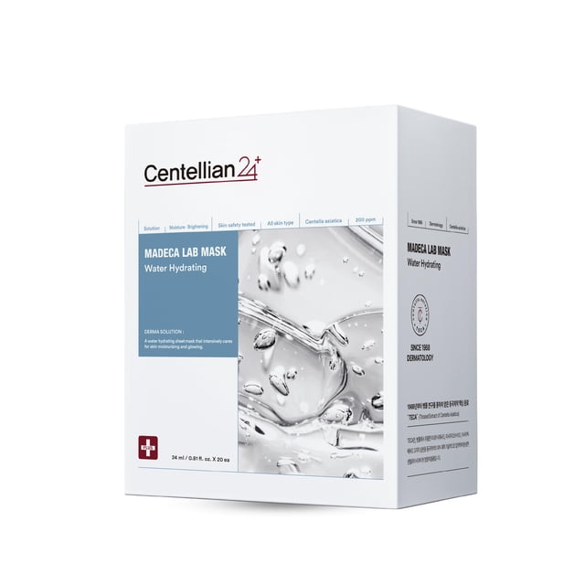 Mascarilla facial CENTELLIAN 24 Madeca Water Hydrating 20 unidades
