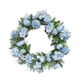 thumbnail image 1 of Artificial Wreath Front Door Wreath Garland 17.72inch Floral Summer Wreaths Flower Wreaths for Wedding Farmhouse Indoors Living Room Garden blue, 1 of 8